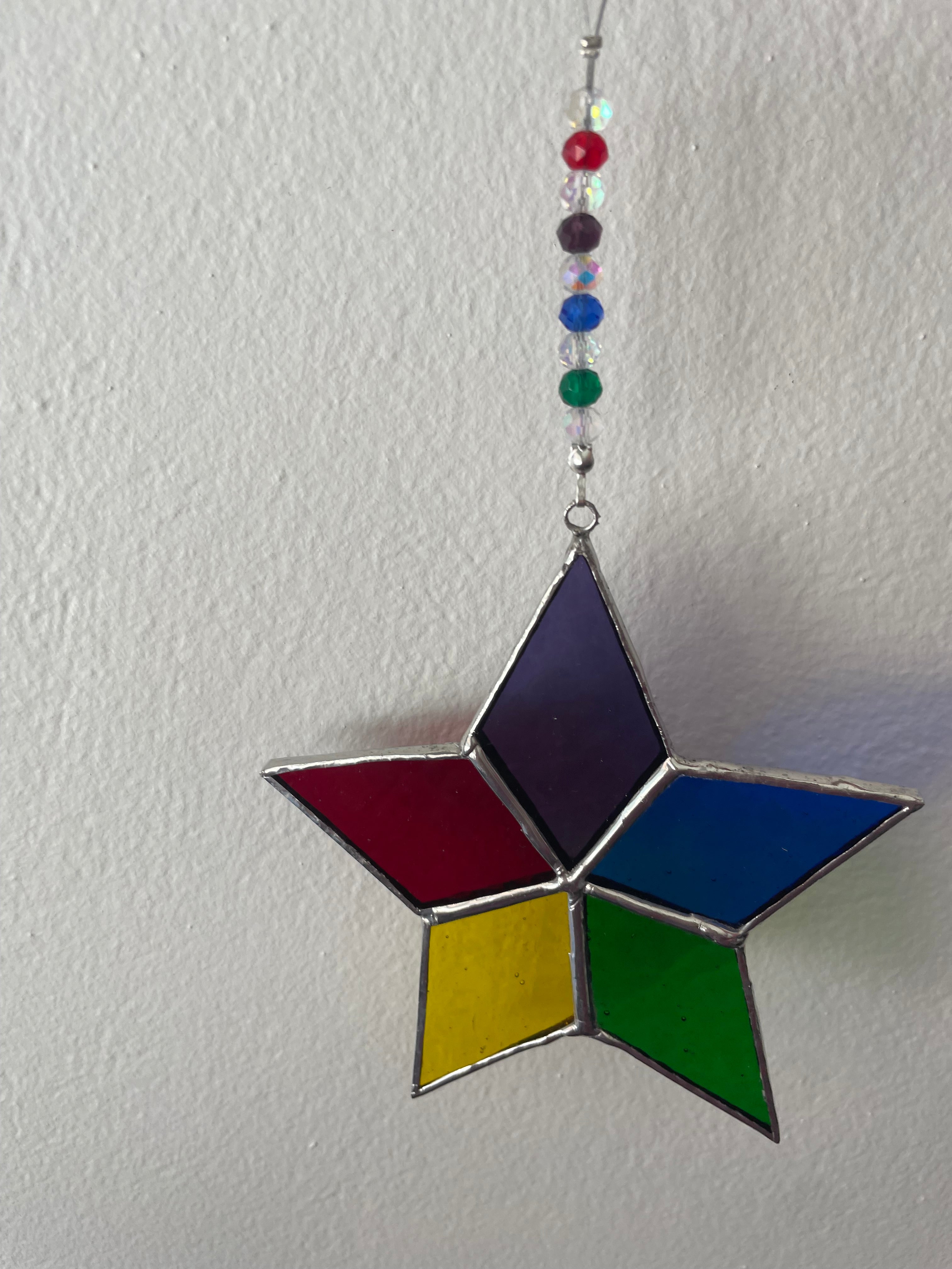Rainbow Star Ornament
