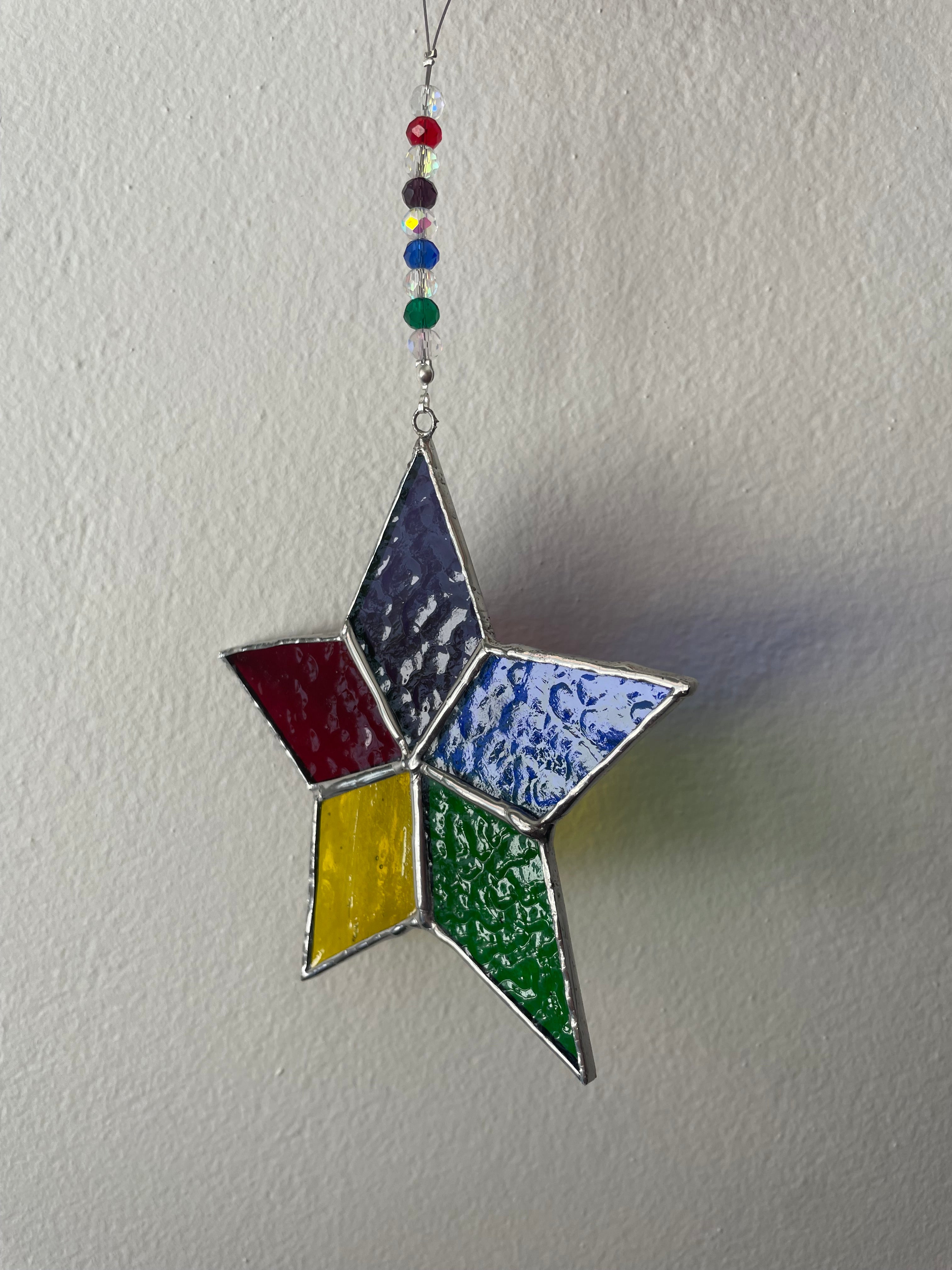 Rainbow Star Ornament