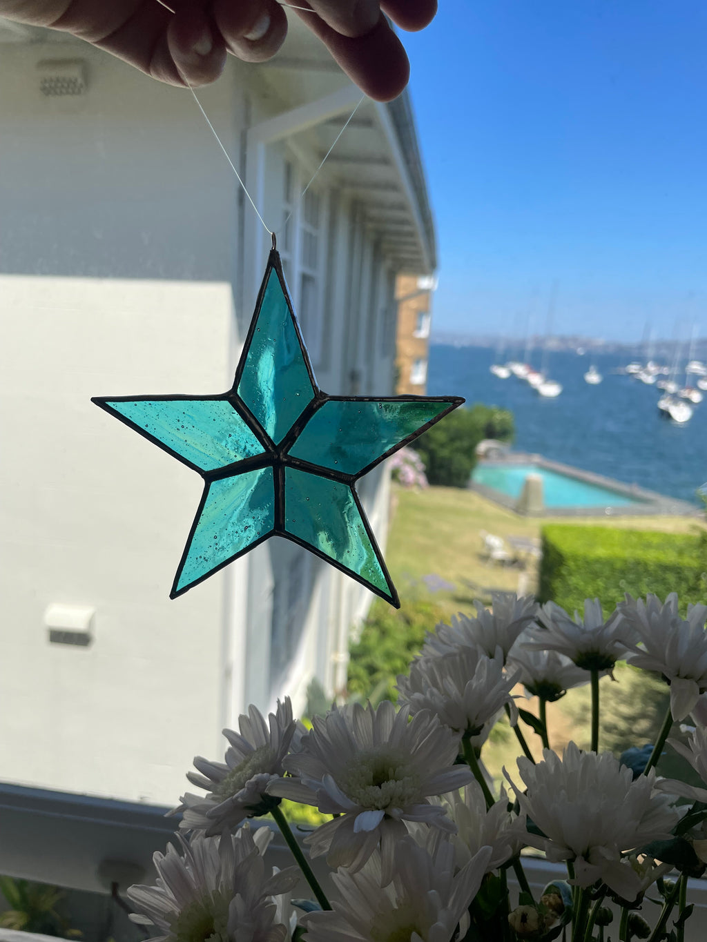 Light Blue Star Ornament