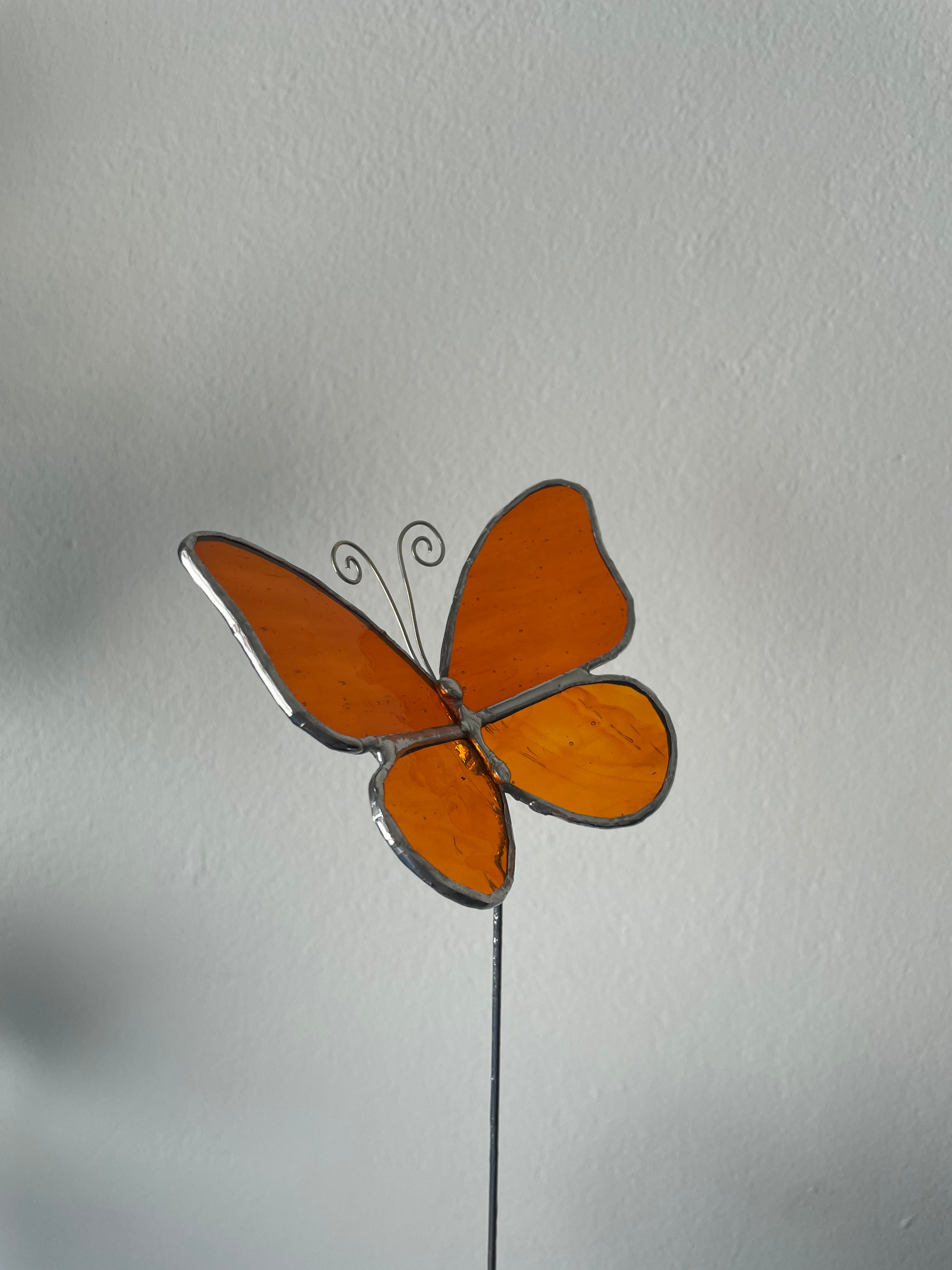 Butterfly Plant Stake - Orange