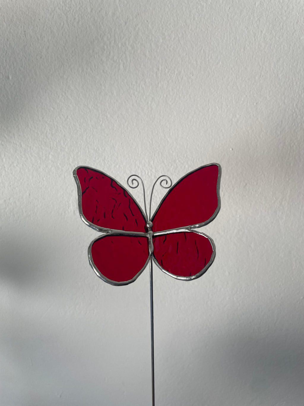 Butterfly Plant Stake - Red