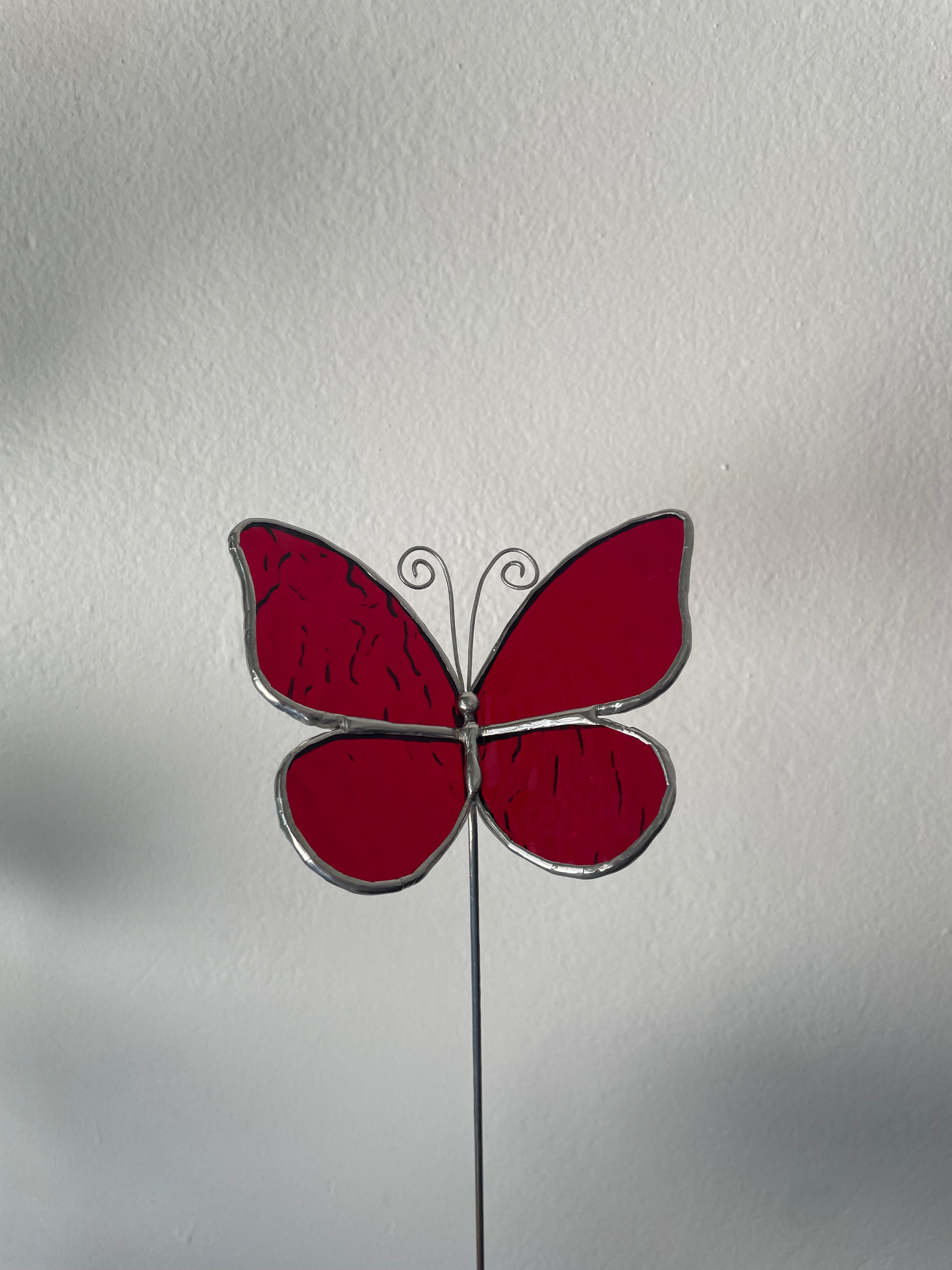Butterfly Plant Stake - Red