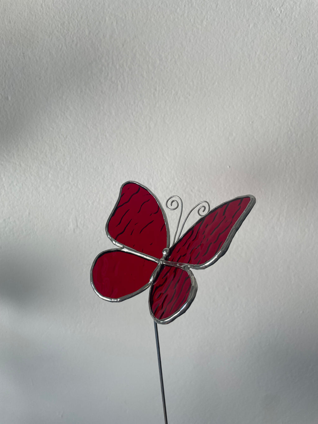 Butterfly Plant Stake - Red