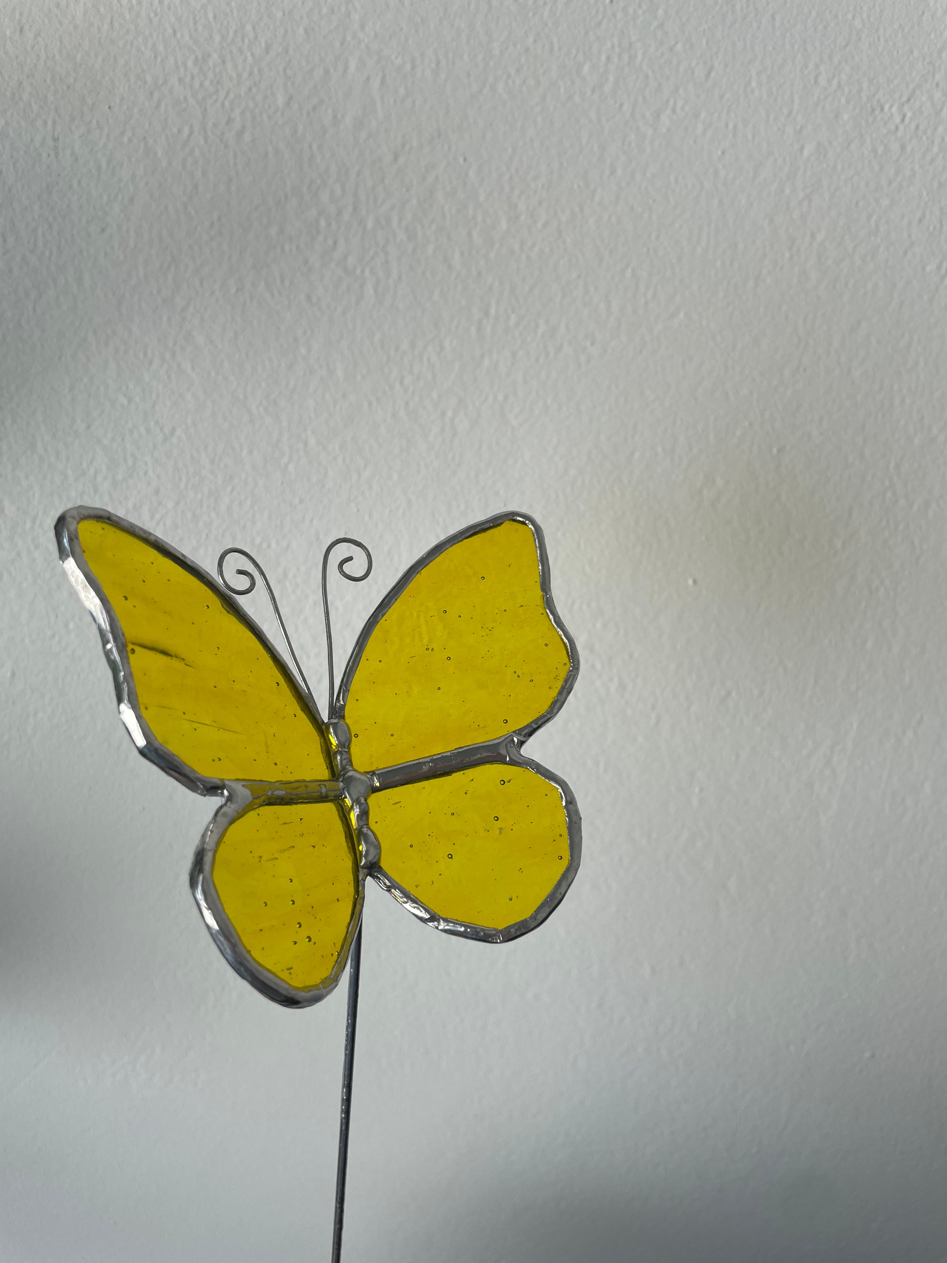 Butterfly Plant Stake - Yellow