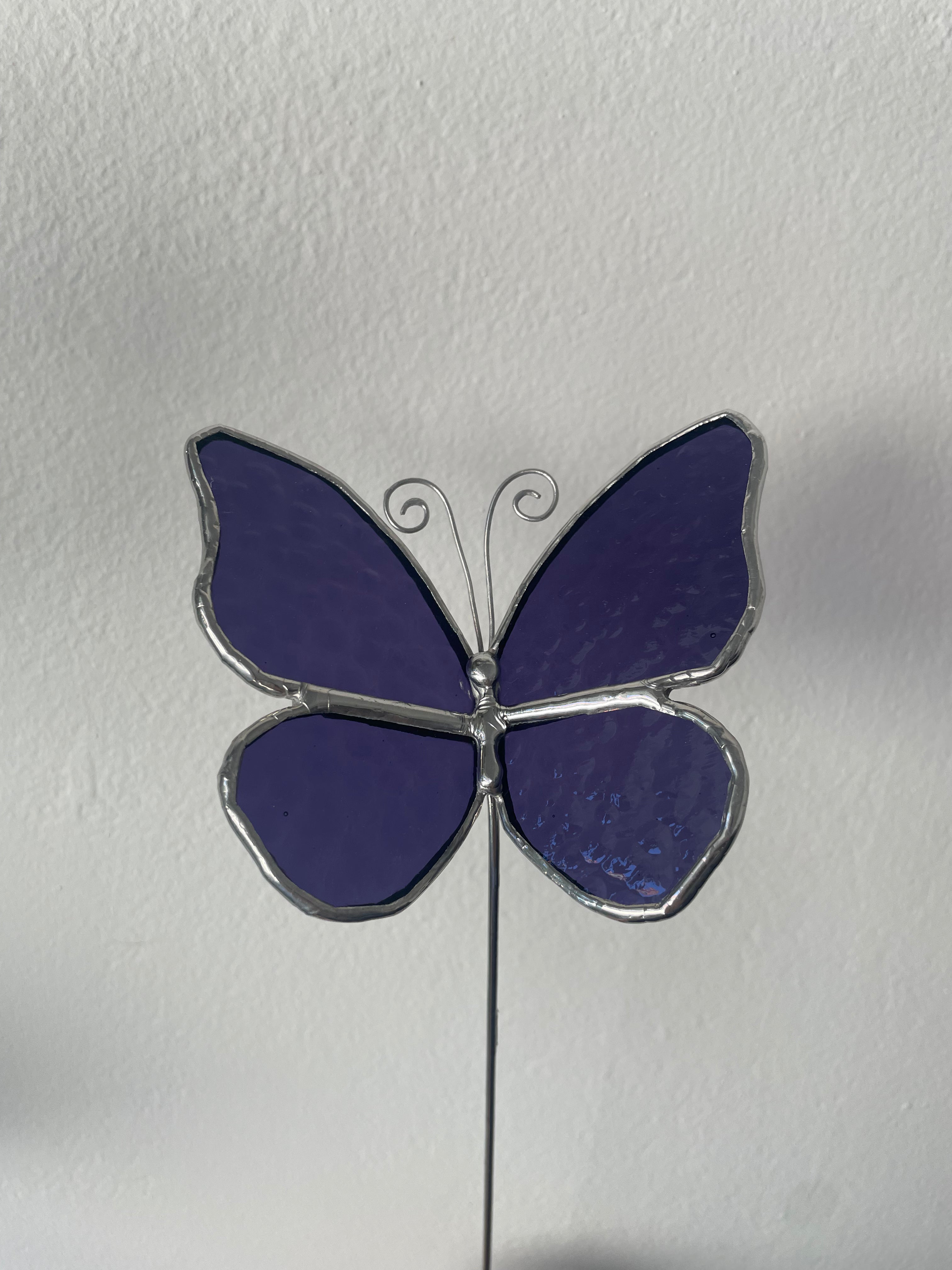 Butterfly Plant Stake - Purple