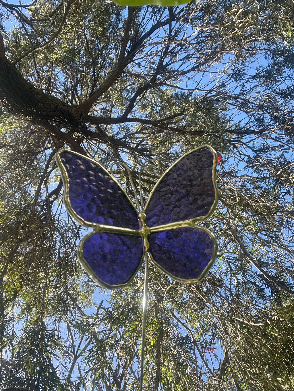 Butterfly Plant Stake - Purple
