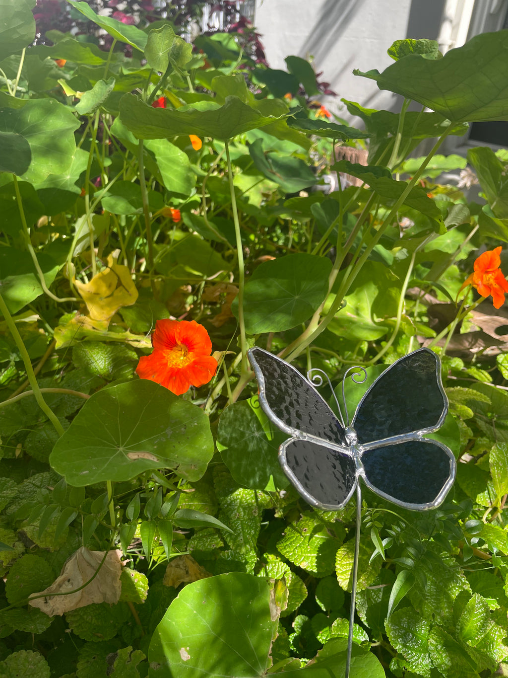 Butterfly Plant Stake - Purple