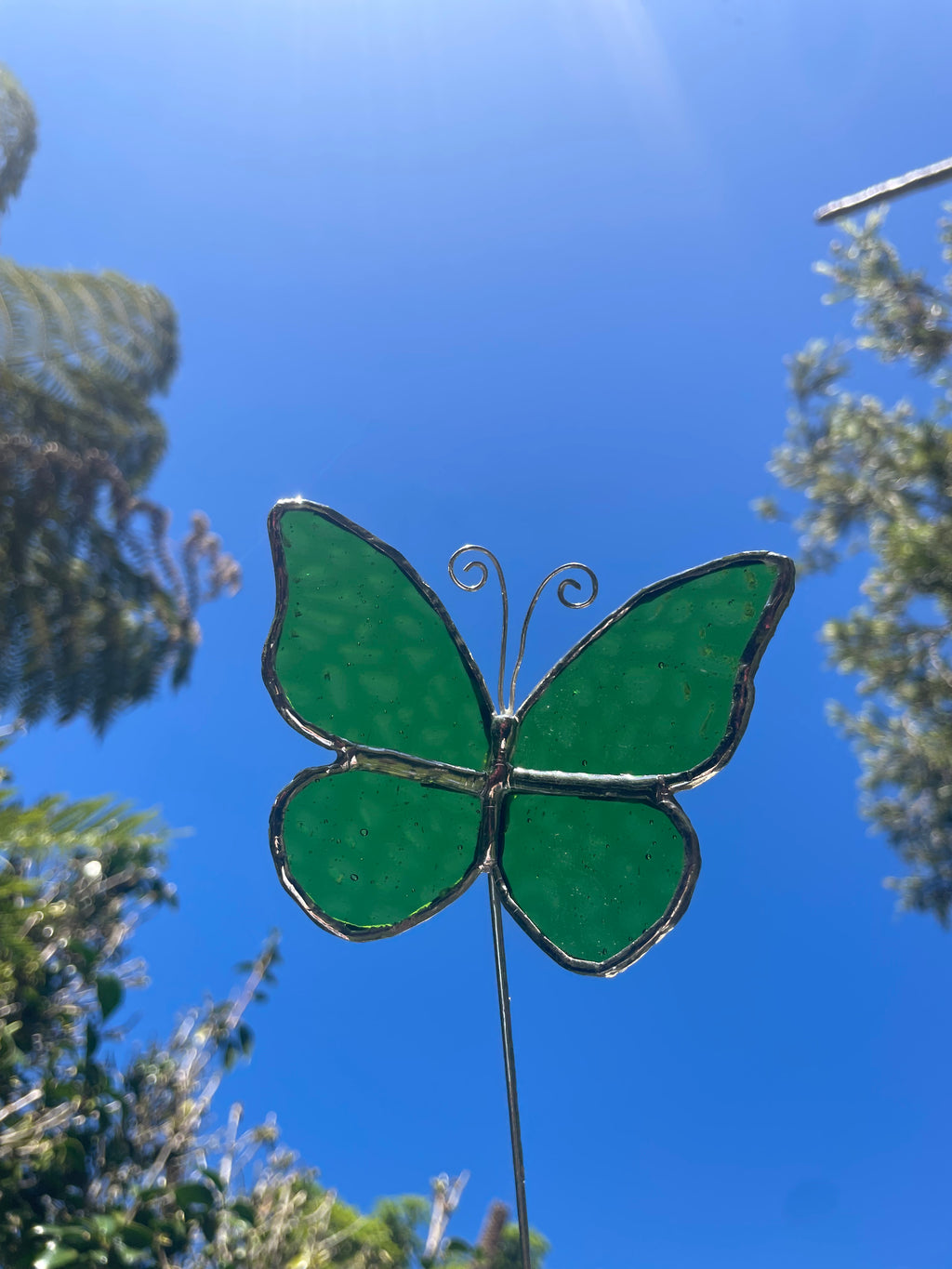Butterfly Plant Stake - Green