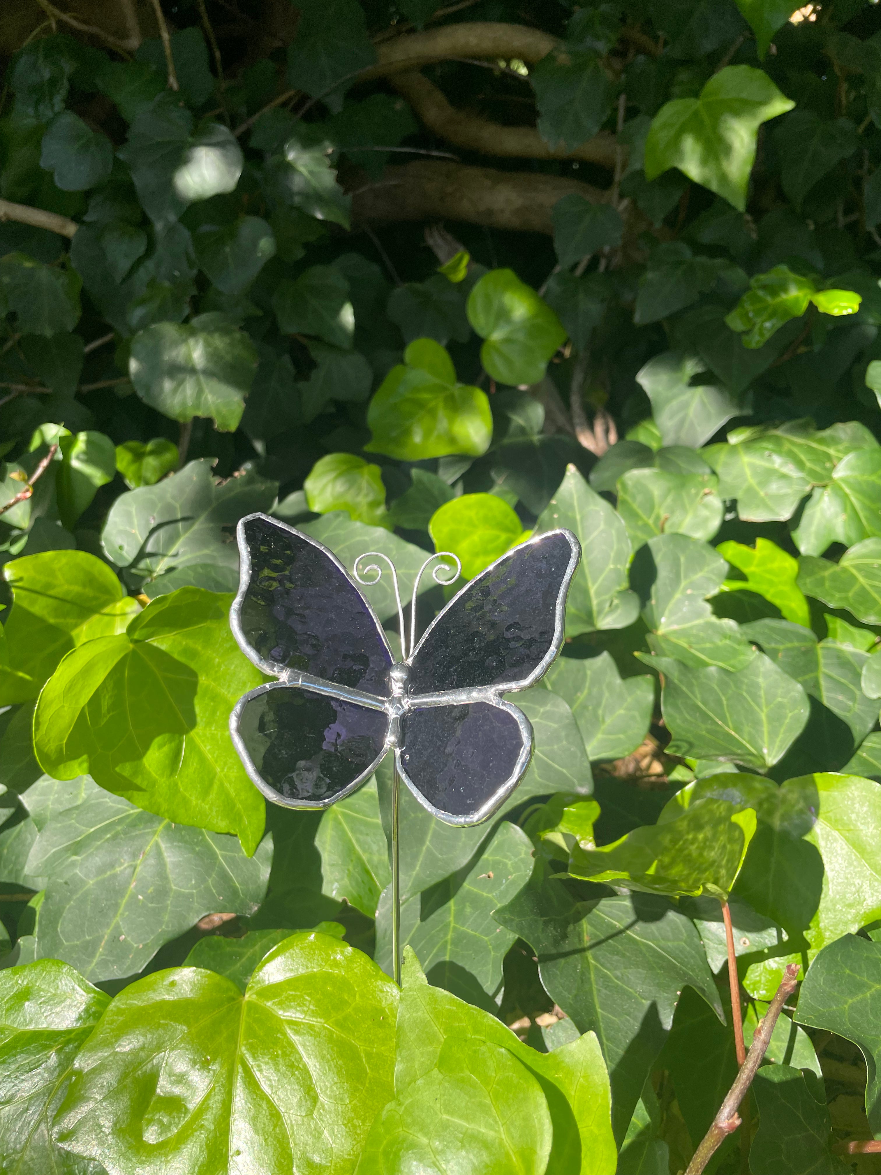Butterfly Plant Stake - Purple
